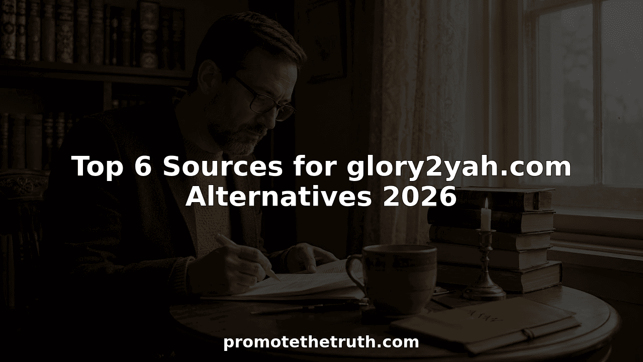 Top 6 Sources for glory2yah.com Alternatives 2026